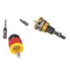 Countersink Drill Bit Set for Wood with Adjustable Depth Stop 3.2 4.8mm Tapered Bits for Accurate Woodworking Aluminum