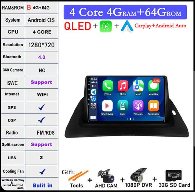 For Renault Kangoo 2009 2012 2015 2016 2017 2018 Car Radio Multimedia Video Player Navigation Android Auto