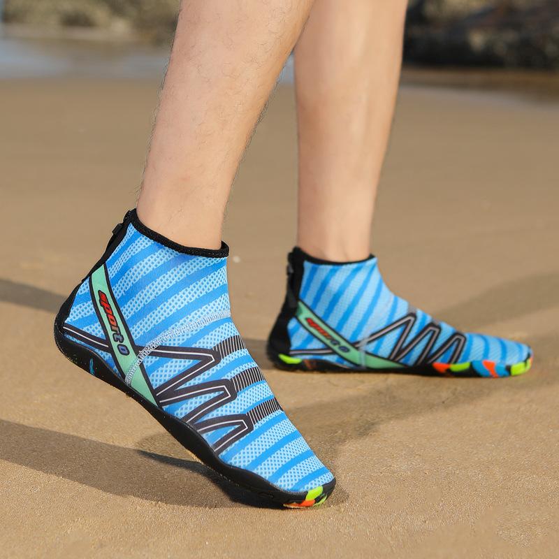Summer Medium Speed Dry Breathable Beach Shoes Wading Shoes Men's and Women's Swimming Boots Water Sports Diving Boots