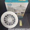 Stepless Dimming Ceiling Fan Lamp Universal Joint Head LED Fan Light  Bedroom Lighting