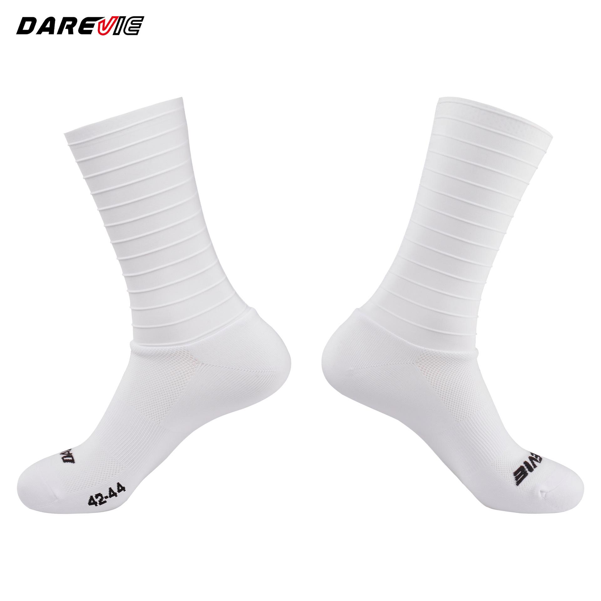 Yongwei Darevie Striped Non-slip Breathable Cycling Socks S (37-41) белый