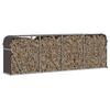 VidaXL Porte-bûches, Support à Bois de Chauffage avec Rangement, Étagère à Bois de Chauffage Extérieur, Marron 300x45x100 cm 364576