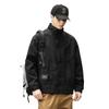 Black Jacket Men'S Loose Large Size Casual Tooling Men'S Jacket Jacket Clothes Trendy Brand