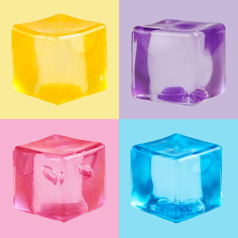 New Square Stress Fidget Toys Stress Relief ADHD Autism Sensory Toys Soft Squishy Toys Party Favors Gifts