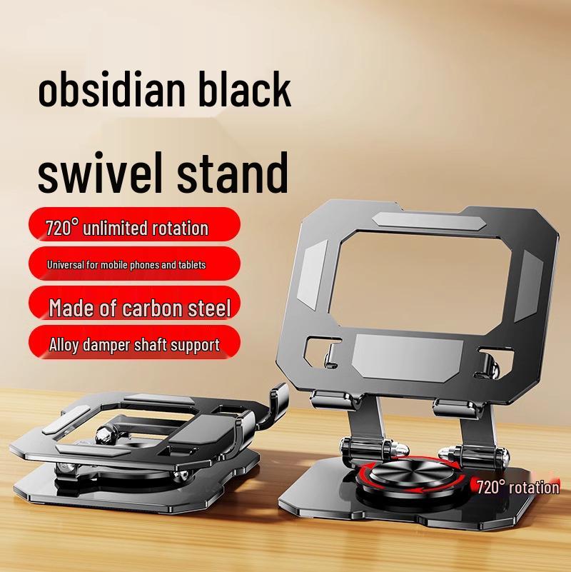Suport metalic pliabil rotativ la 360° pentru laptopuri, tablete și telefoane