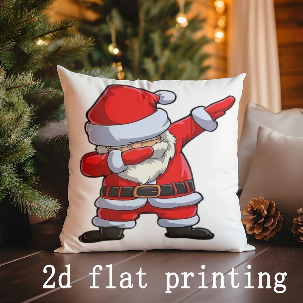 Home Decor Christmas Animal Pattern Pillowcase Suitable For Sofa Bedroom Car Pillow Cover Cushion Rectangular Back Cushion