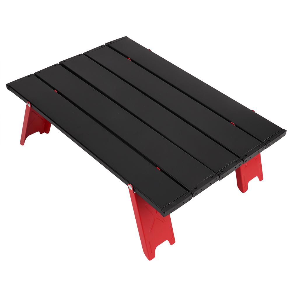 Mini Aluminum Alloy Picnic Table Lightweight Folding Table for Outdoor BBQ Backpacking Camping