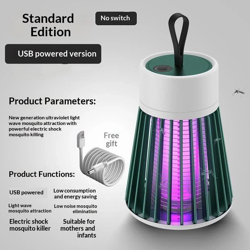 Mückenvernichter Lampe Geräuscharm Geringe Strahlung USB-Aufladung Multifunktional Tragbar Mückenlampe Für Zuhause Camping Reisen