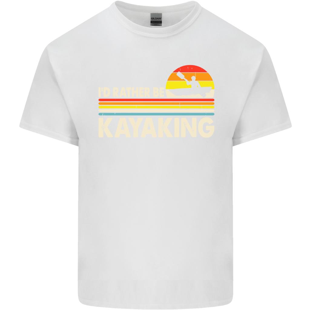 Id Rather Be Kayaking Funny Kayak Canoe Unisexs Light Cotton Tshirt