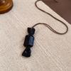 Artistic Retro Resin Heart Necklace: Simple, Fashionable, Versatile Sweater Chain with a High-Class Feel.