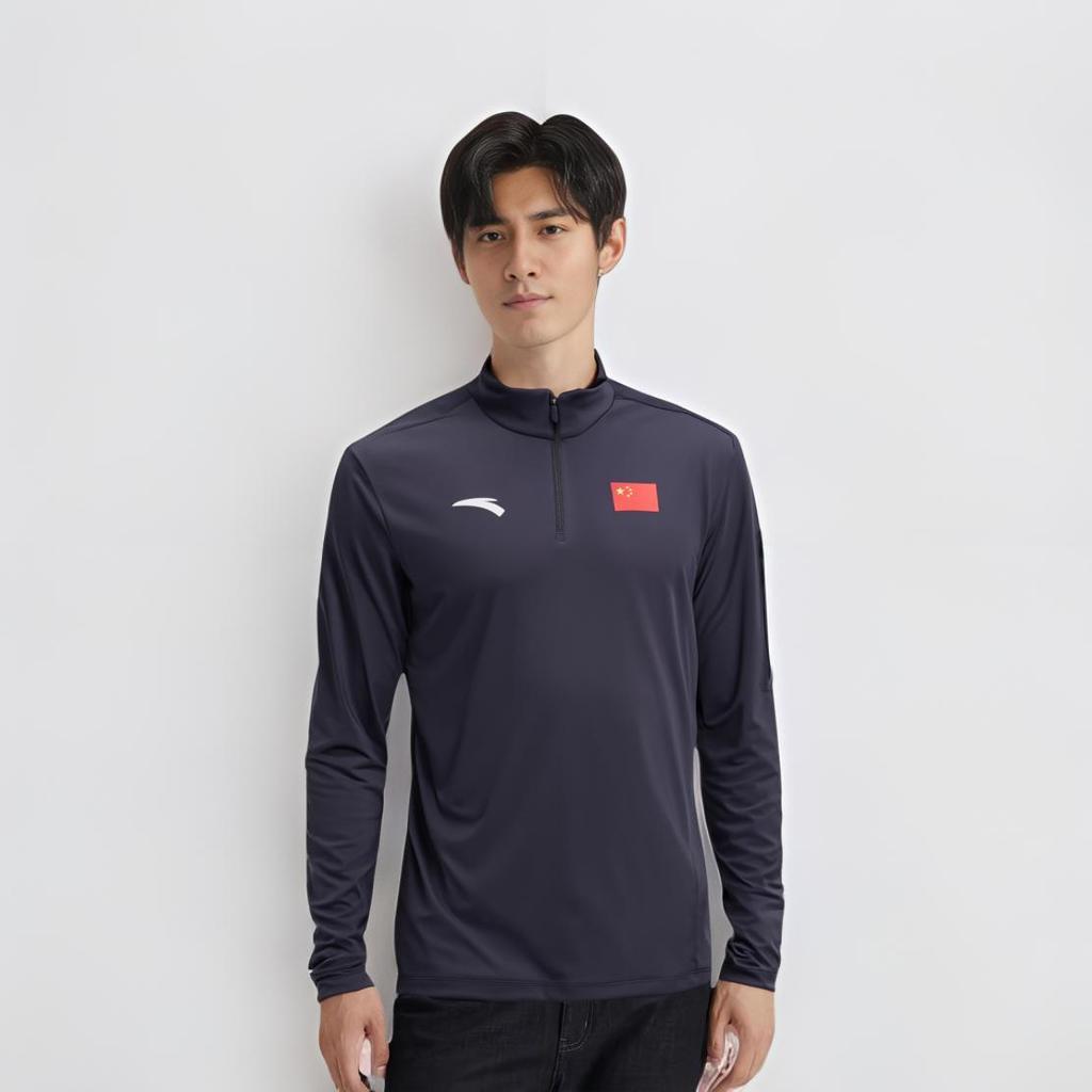 Anta Sports Quick-Dry Casual Comfortable Versatile Long Sleeve Hoodie Men hoodies Legendary-Blue 452440115-2