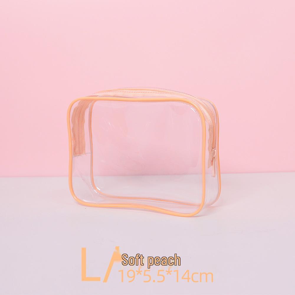 Transparent PVC Waterproof Makeup and Toiletries Bag - Personalized Logo Option, Multi-Functional Travel Storage