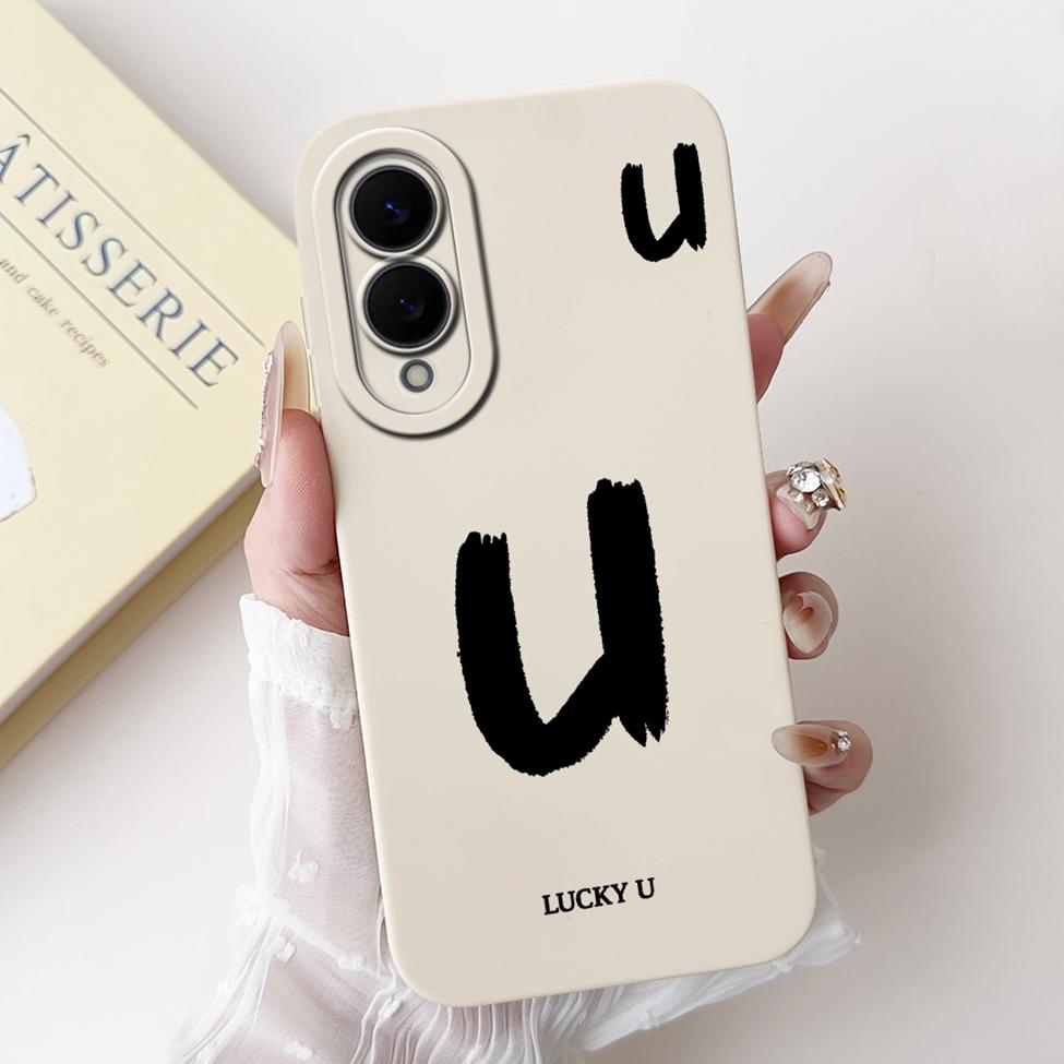 For Samsung Galaxy S25 Edge Case Cover Simple Fashion Letters Luxury Crown Flowers Painted Silicone Phone Case S937U S937B S9370