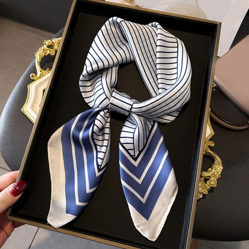Large Scarf Silk Feeling Square for Men Women Multifunctional Head Scarf Unisex Hijab Outdoor Neck Scarves Daily Wear