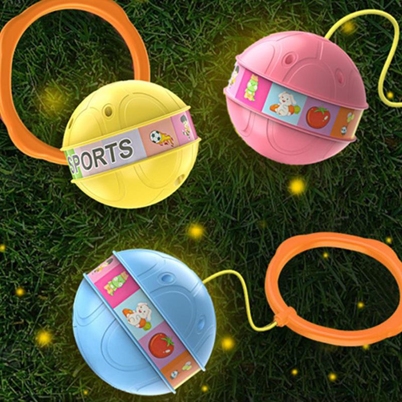 Children's flash jumping ball to promote the artifact of one foot fitness swinging foot ball new kindergarten sense training