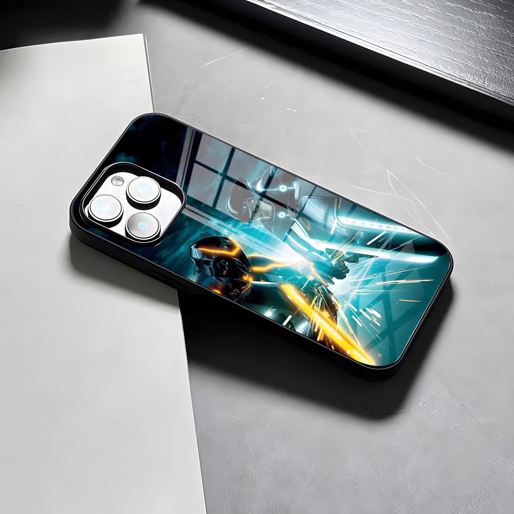 

Чехол для телефона Tron: Наследие Для IPhone 17 Pro Max 15 Pro 16 14 Plus 12 13 Mini 11 Pro Ударопрочная Стеклянная Крышка iPhoneXS Max