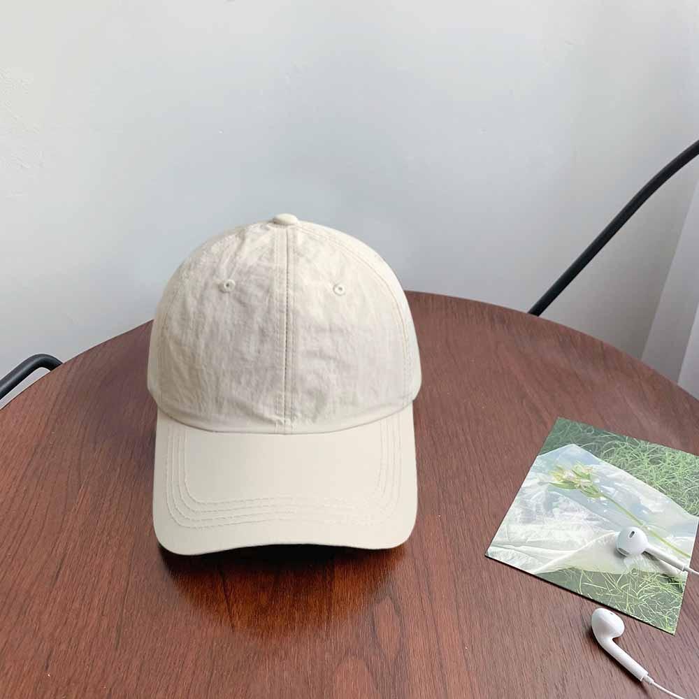 Anime Quick-Drying Baseball Cap Korean Style Peaked Cap Fashion Solid Color Sun Hat  Girl