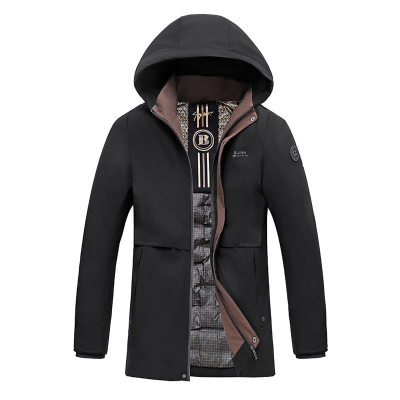 Winter 2025 Men's Windproof 3D Cotton Jacket: Thickened, Warm, Cold-Resistant, with Detachable Hood