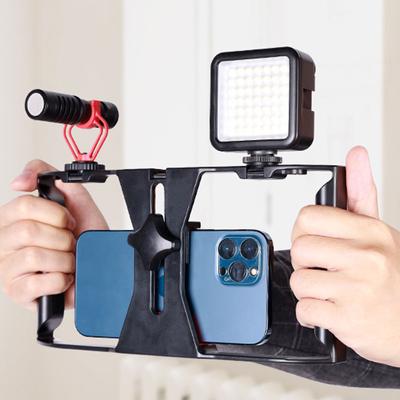 Soporte estabilizador para cámara de vídeo, soporte para cámara de mano, soporte para película, soporte para vlogs y teléfono