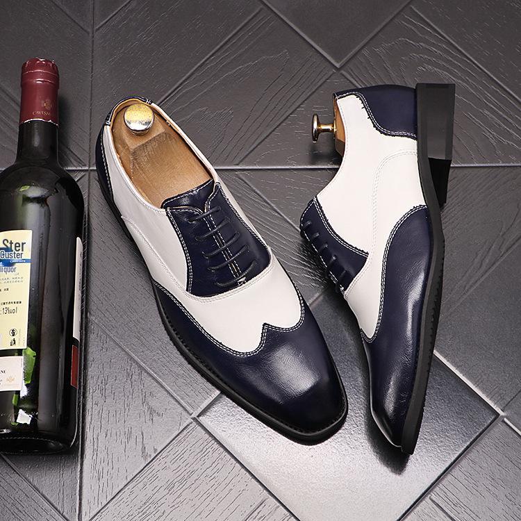 2025 Men's Pointed Toe Leather Dress Shoes - British Style, Height Increasing, Ideal for Business, Casual Wear, or Weddings.