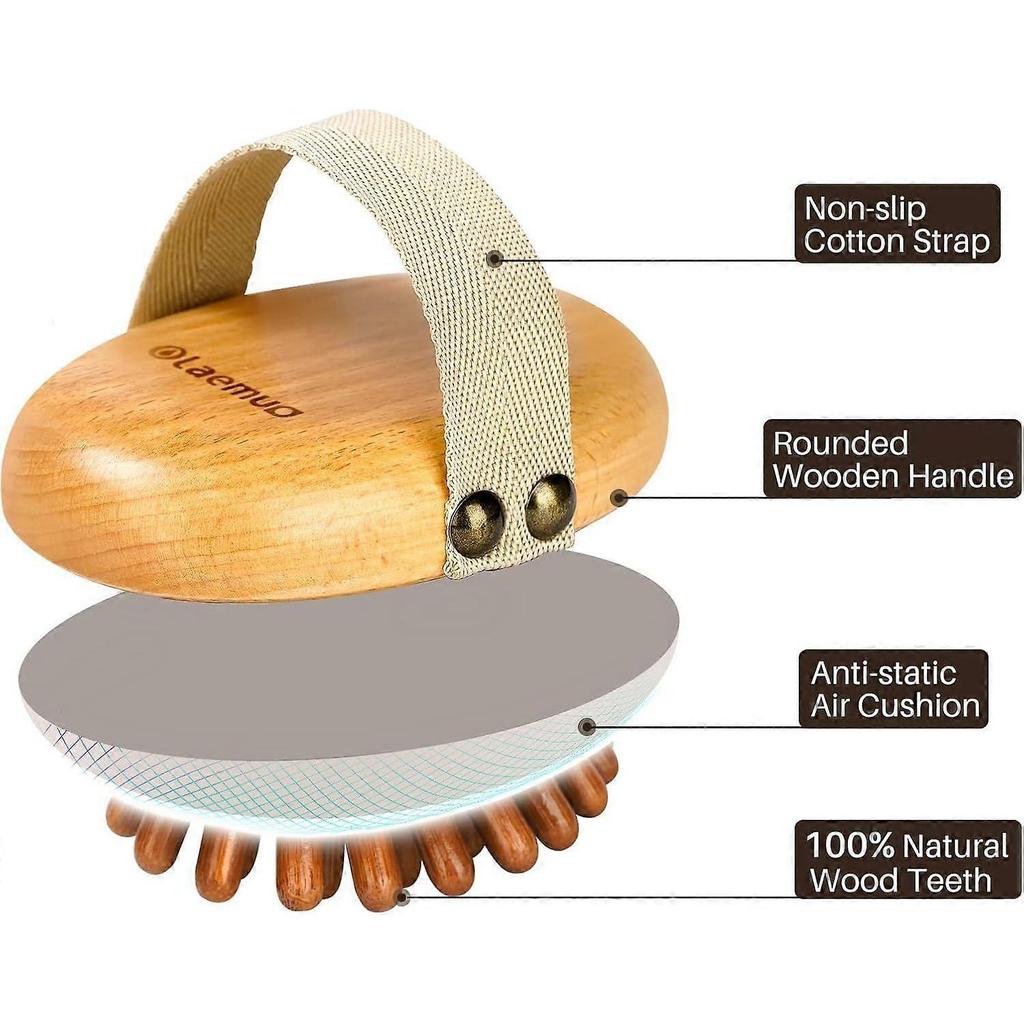 Holztherapie-Massagegerät für Bauchfett,Holzbürste für Meridian-Massagekörper für