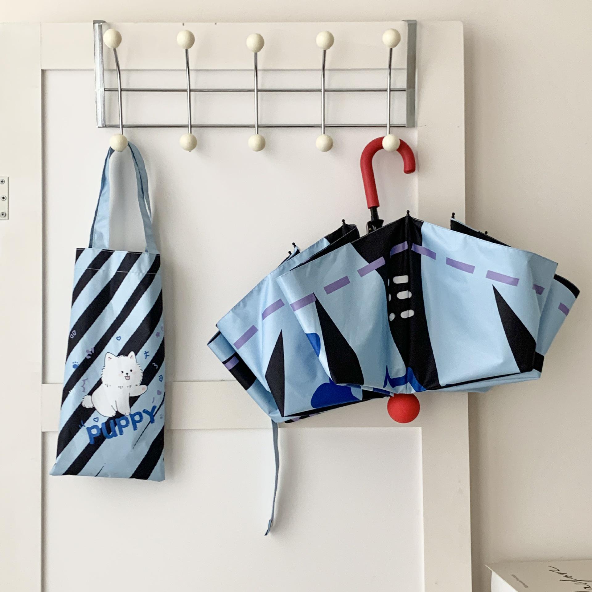 

Очень большой складной мультяшный зонт: Милый, Надежная защита от УФ-лучей для женщин, Двойное использование для солнца и дождя