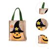 Halloween Gift Bag with Handle, Reusable Candy Bag, Pumpkin Festival Basket for Kids