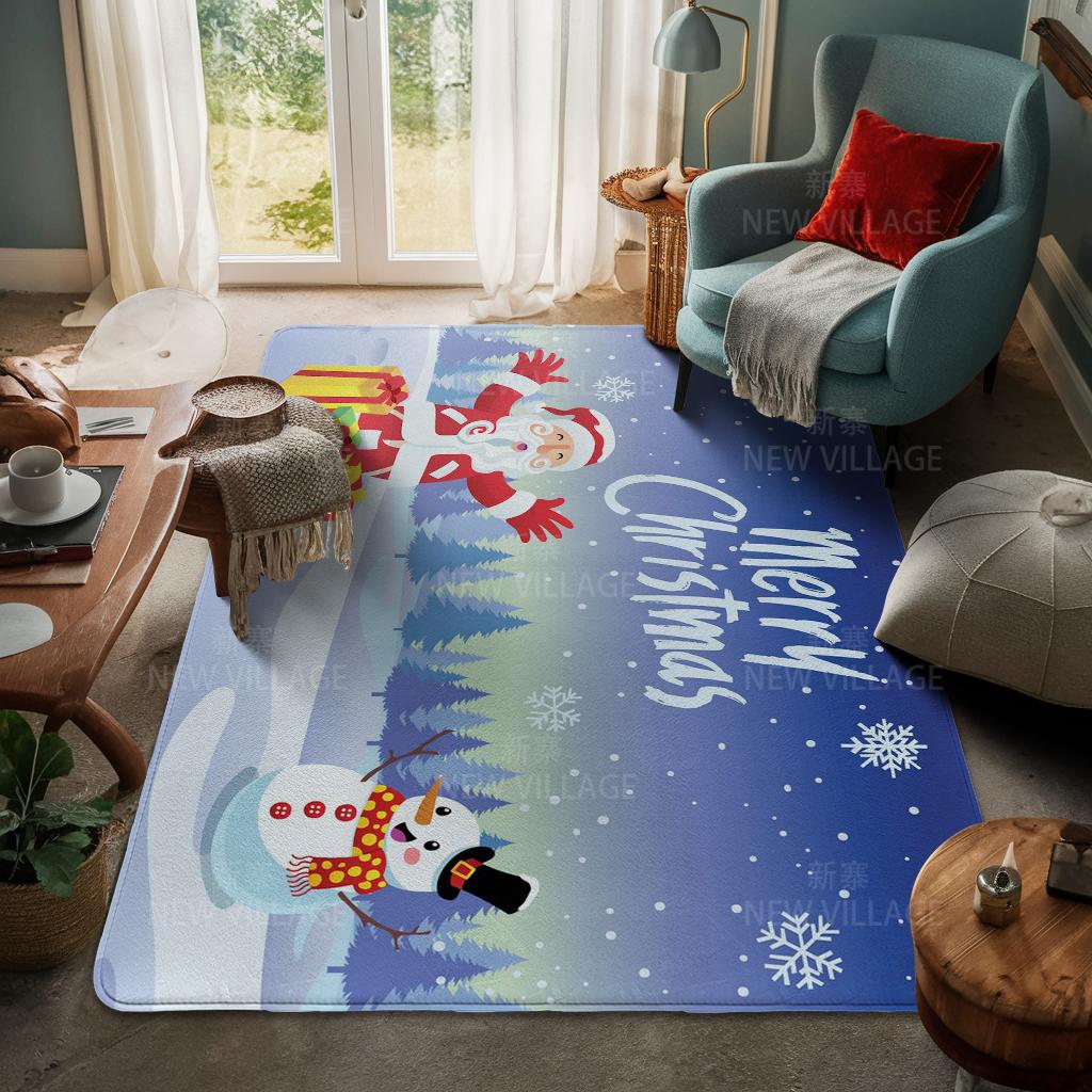 Koberec ke vchodu do domu Rohožka ke dveřím do domu Obývací pokoj Vana Koupelna Protiskluzové koberce s absorpcí vody vana Veselé Vánoce zima