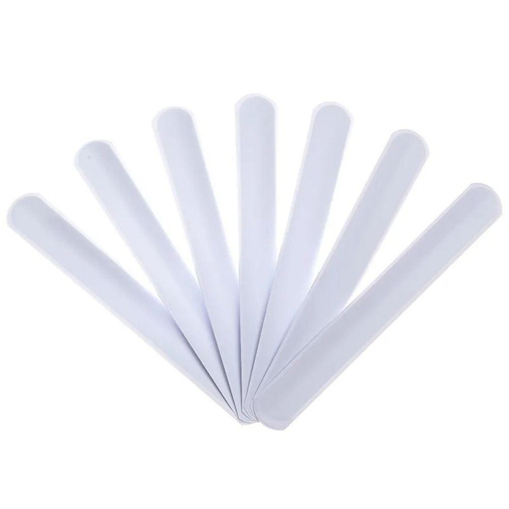 

10pcs/lot Painting Blank Slap Bracelets Graffiti Wristbands Slap Wristband Christmas 10 pcs
