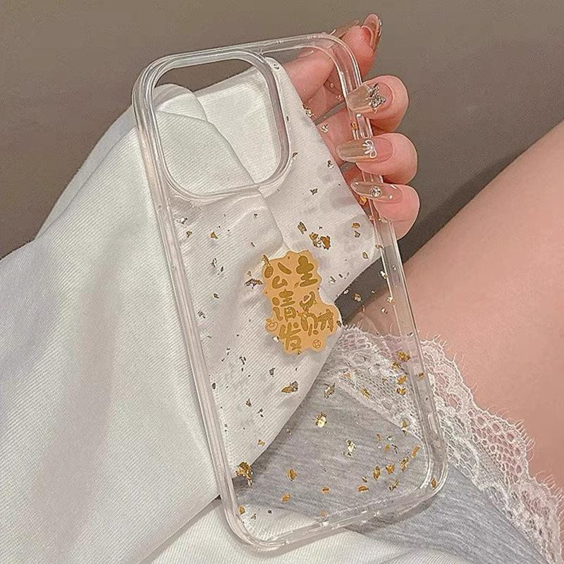 

Princess, Please Make A Fortune, Epoxy Mobile Phone Case Is Suitable For Apple 16Promax Transparent Protective Case, Iphone17 New Year S Model. iPhone 17Promax