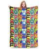 Coperta Copripiumino Alphabet Lore Pile Lettere Calda Coperta Plaid per Camera da Letto Divano Quilt per Camera da Letto