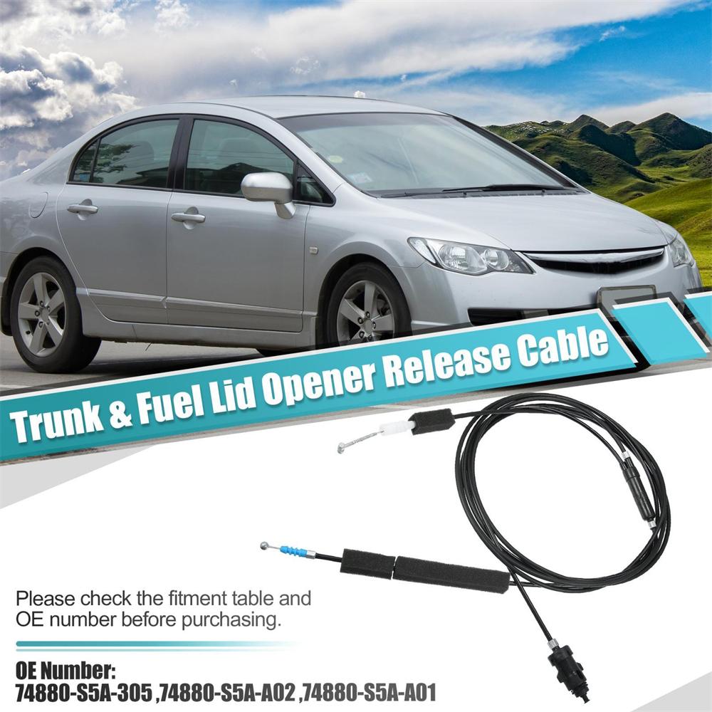 Trunk Lid Fuel Door Release Cable 74880-S5A-305 fit for Honda Civic 2001-2005
