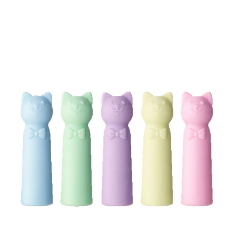 Cute Cat Paw Silicone Pen Cap - Soft Rubber Cartoon Pencil Topper for Girls & Kids, Universal Fit