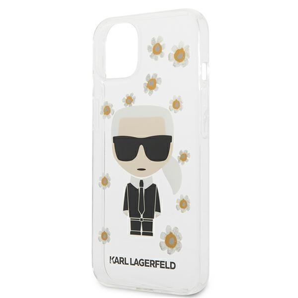 Etui do iPhone 13 mini Karl Lagerfeld Flower Ikonik Przezroczyste
