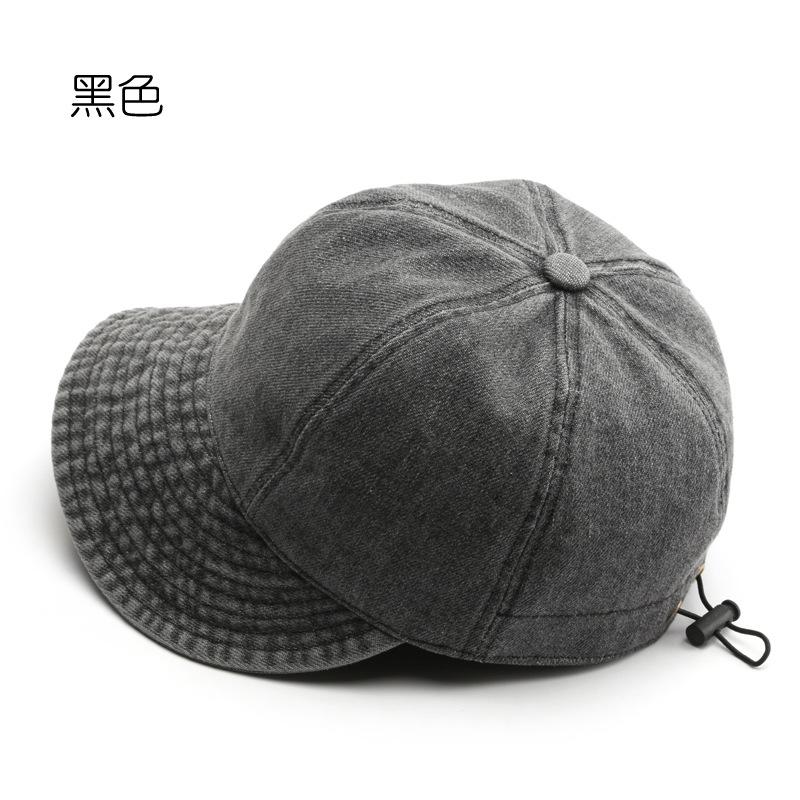 

Шляпа весна и осень джинсовая утиный язык панама уличный спорт путешествия солнцезащитный козырек от солнца солнцезащитная шляпа шляпа-ведро чёрный