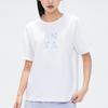 Anta Training Series Logo Letter Round Neck Loose Short Sleeve T-Shirt Women T-Shirt Pure-White 162337139-3