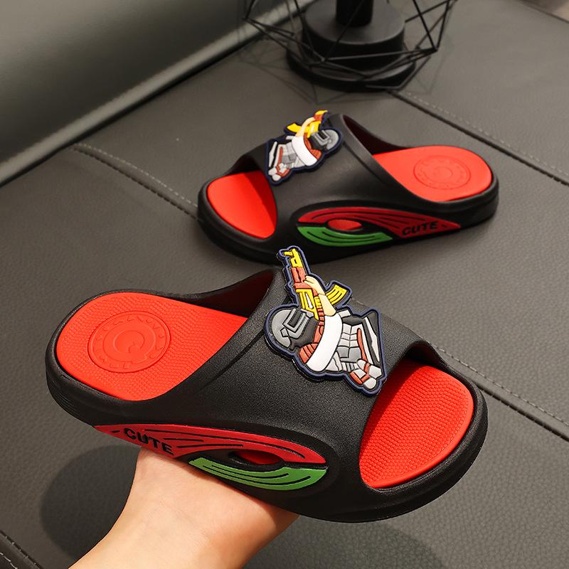 New Style Cartoon Children's Sandals: Soft, Non-Slip Soles, Perfect for Home, Bath, and Outdoor Use with a Unique 'Walking On Poop' Feel.