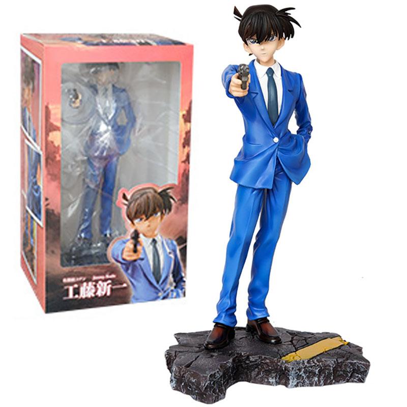 Conan Edogawa Action Figure 30cm Conan Figuras Anime Figurine Peripheral Manga GK Statue Model Ornament Birthday Gift for Kids