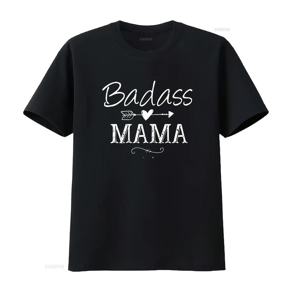 Womens Badass Mama Christmas Strong As A Mother Funny Mom T Shirt Black 2XL Vintage Washed Soft Stretched Versatile Comfortable