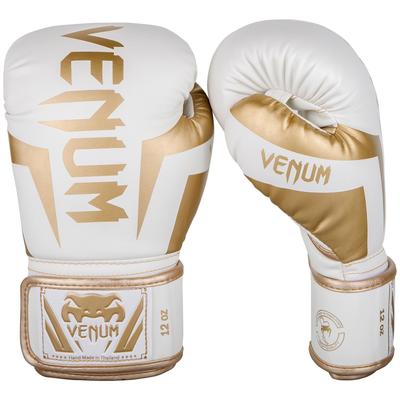 Venum Elite Boxerské rukavice (Bílé zlato) (10 oz)