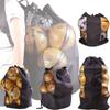 Large Durable Canvas Sports Ball Bag Multi-purpose Backpack Perfect For Soccer And Basketball