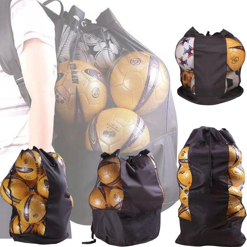 Large Durable Canvas Sports Ball Bag Multi-purpose Backpack Perfect For Soccer And Basketball