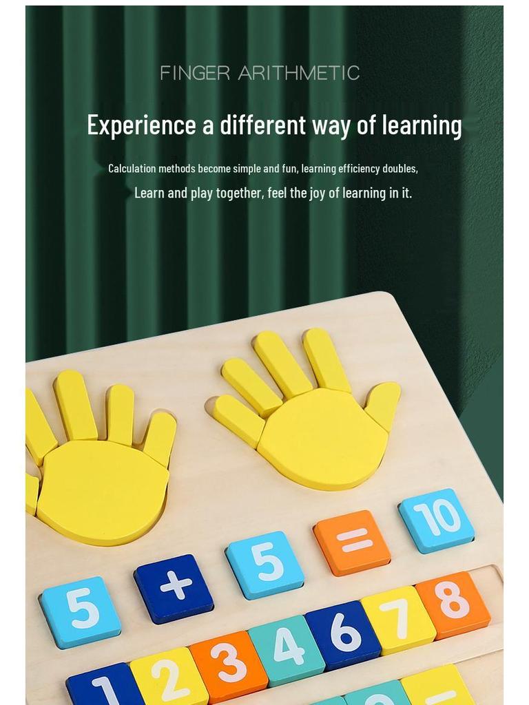 Children's Educational Wooden Abacus Board for Math Learning and Enlightenment