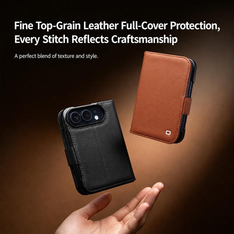 QIALINO Classics 3rd Genuine Leather Phone Case