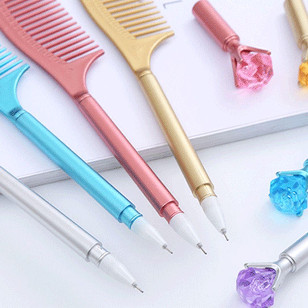 Creative Comb Shape Gel Pen Luxury Signature Pen Student Stationery Neutral Pen  School