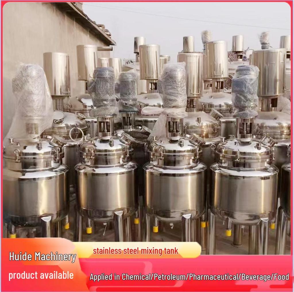Stainless Steel Mixing Tank for Food & Beverage, Sauce, and Paste - Sterile Mixing Equipment
