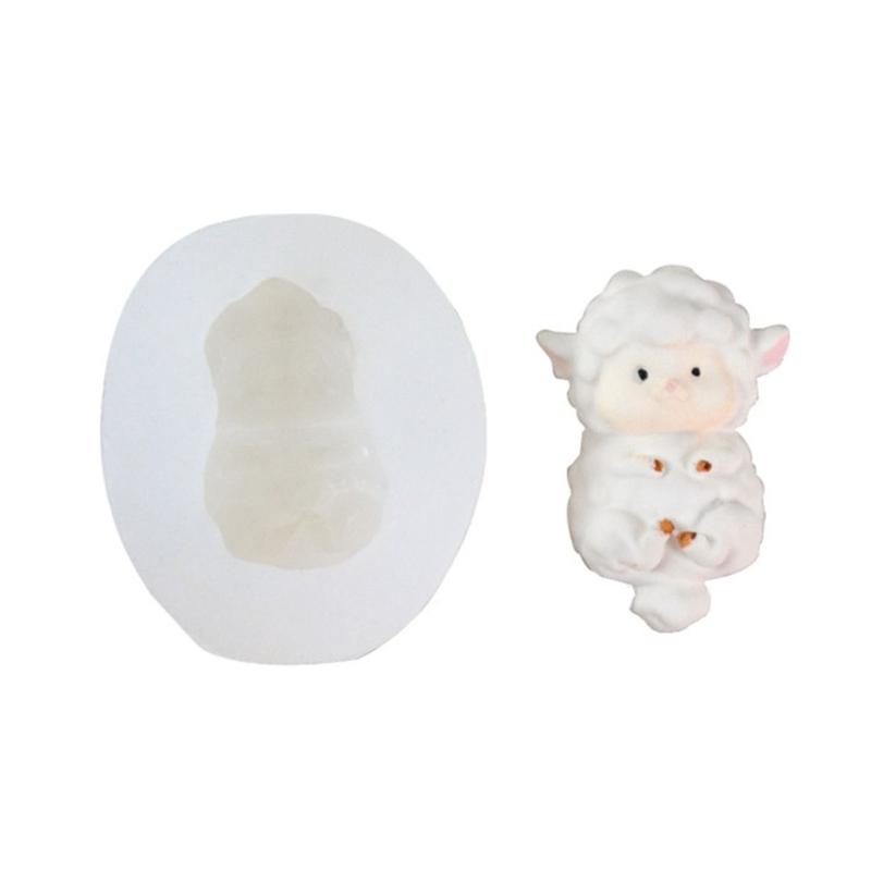 

Мини-милые овечки, силиконовые формы для самостоятельного изготовления из эпоксидной смолы, форма для украшения стола, инструмент для изготовления свечей из гипса, легко чистить