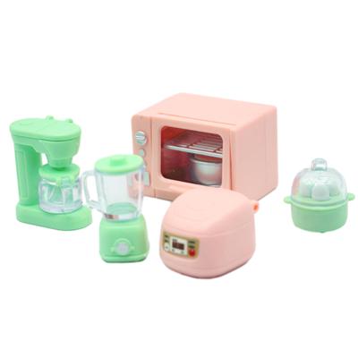1Impostare1:12 Cuociriso in miniatura per casa delle bambole Forno a microonde Spremiagrumi Vaporiera per uova Forniture da cucina Decorazione modello Accessorio per casa delle bambole giocattolo