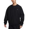 Nike Black Solo Swoosh Plush Crew Neck Sweatshirt Men's HV1087-010