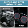 4 Pcs 2.75 Inch Car Coasters, Non-Slip Waterproof PVC for Cars Trucks RVs
